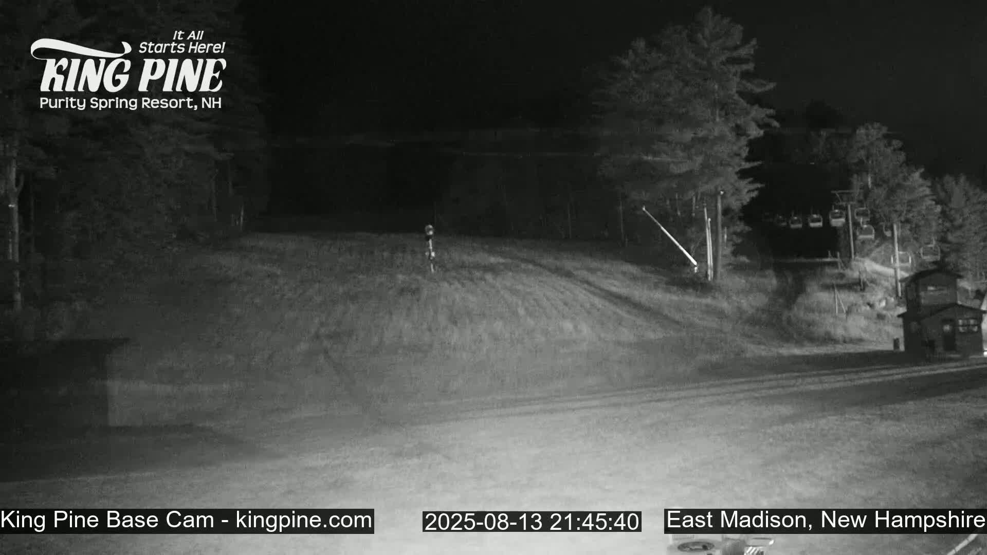 King Pine Base Ski Live Cam - Madison, New Hampshire, USA