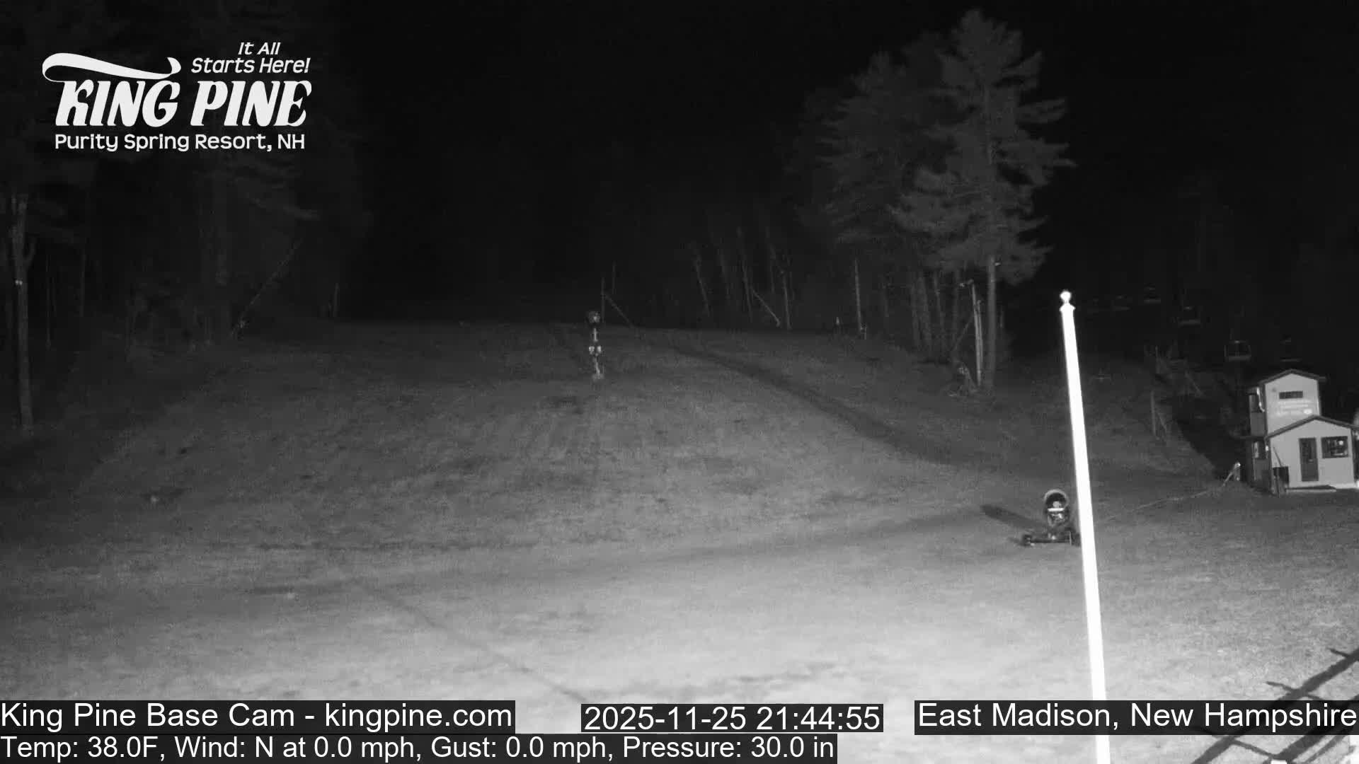 King Pine Base Ski Live Cam - Madison, New Hampshire, USA