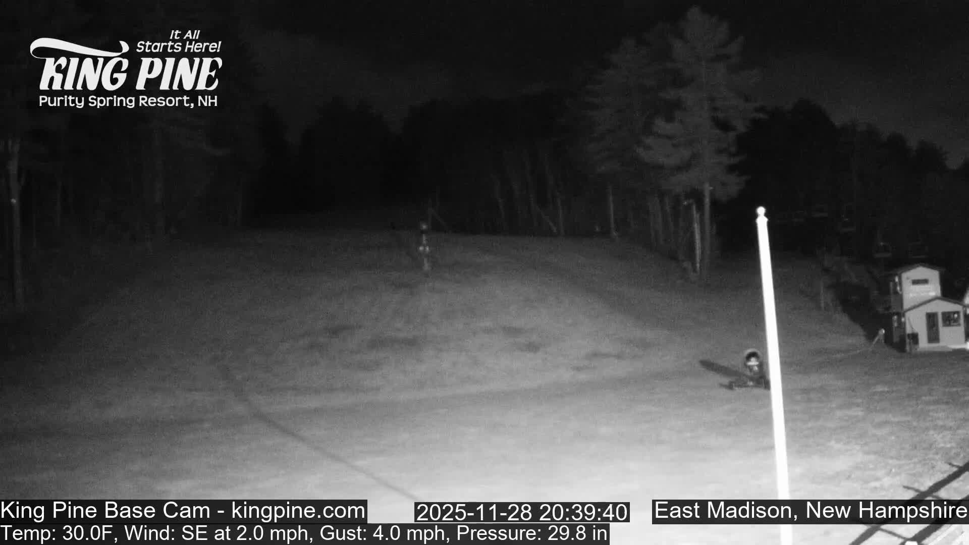 King Pine Base Ski Live Cam - Madison, New Hampshire, USA