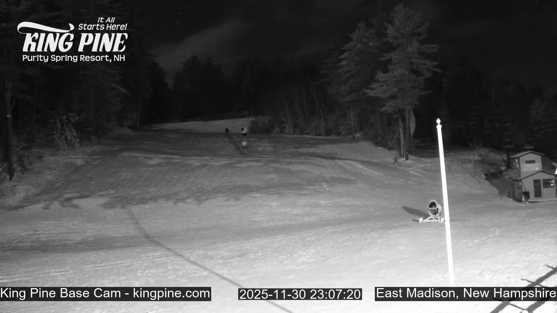 King Pine Base Ski Live Cam - Madison, New Hampshire, USA
