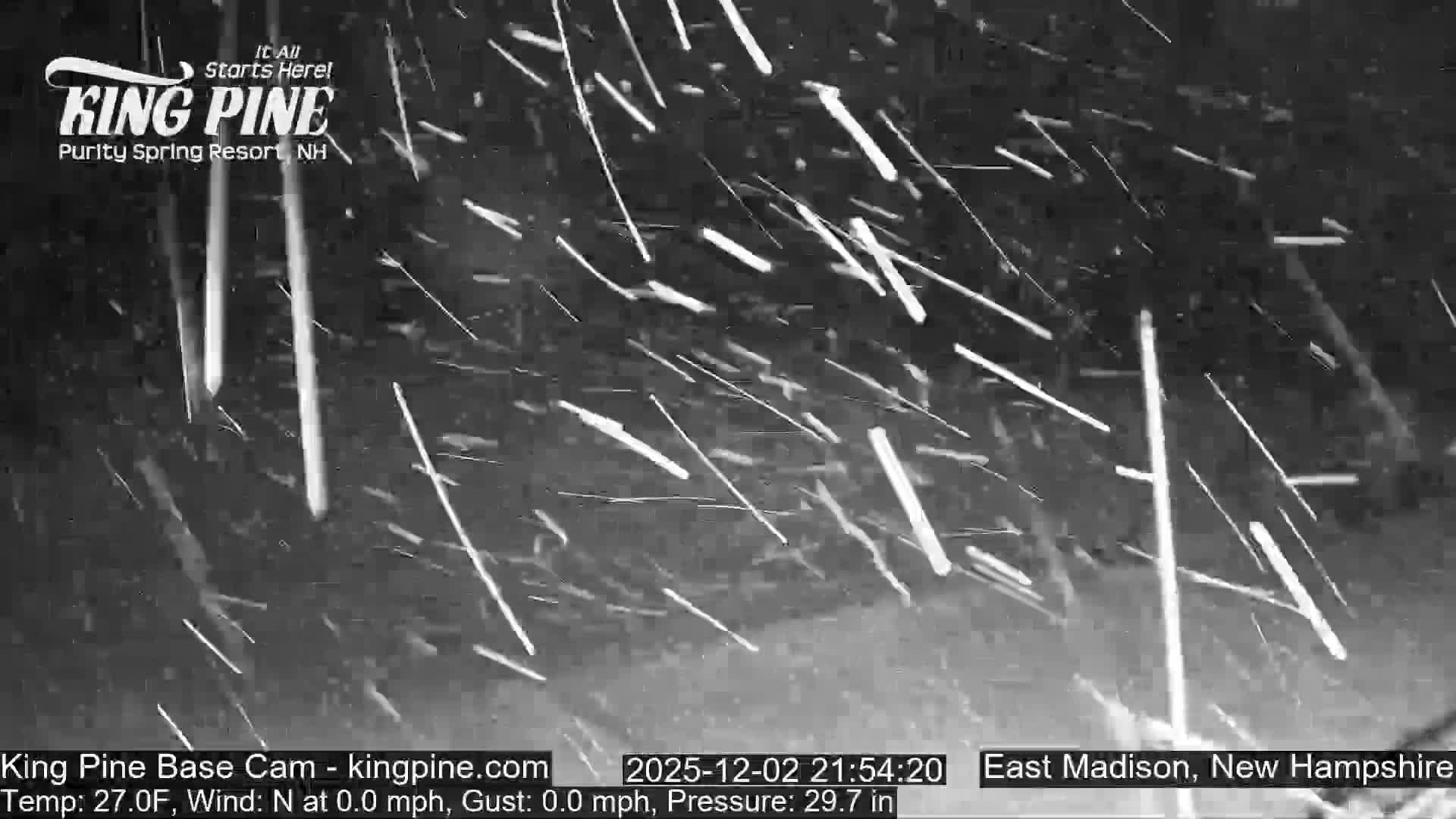 King Pine Base Ski Live Cam - Madison, New Hampshire, USA