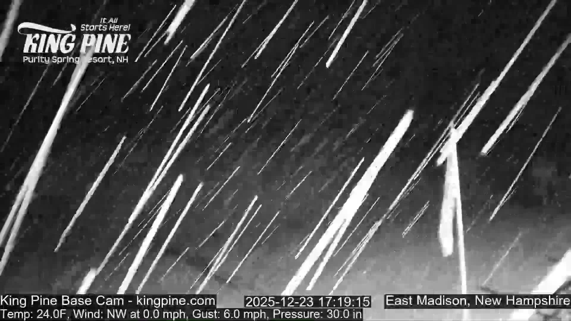 King Pine Base Ski Live Cam - Madison, New Hampshire, USA
