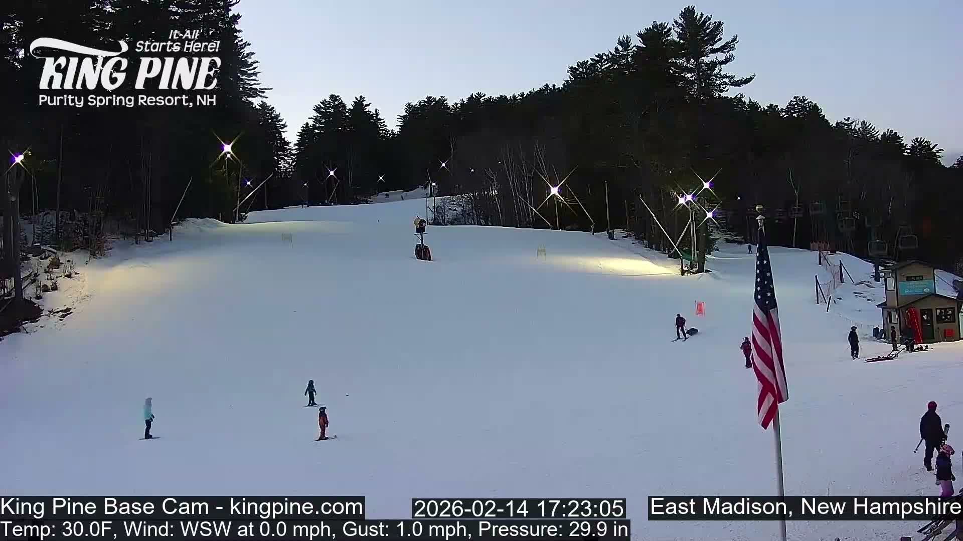 King Pine Base Ski Live Cam - Madison, New Hampshire, USA