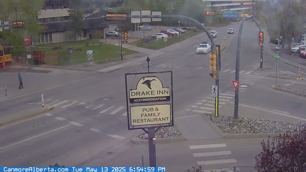 Canmore City Railway Avenue  Live Cam -  Canmore, Alberta's Rockies, Alberta, Canada