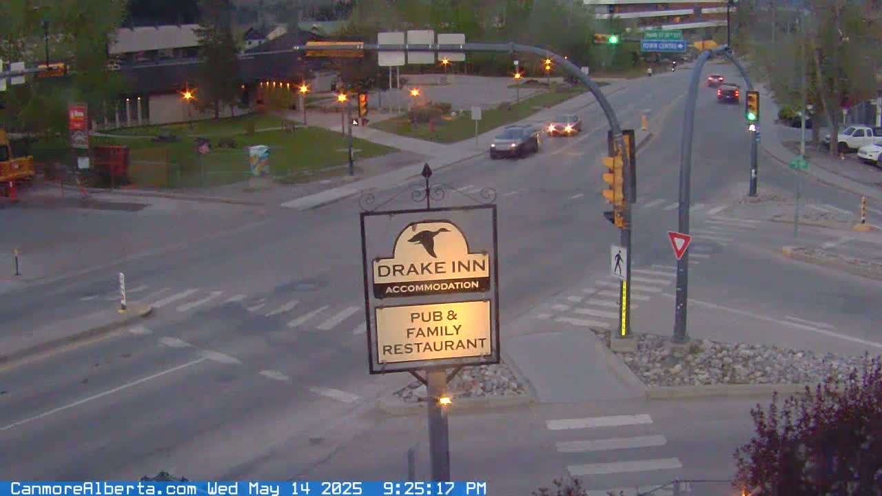 Canmore City Railway Avenue  Live Cam -  Canmore, Alberta's Rockies, Alberta, Canada