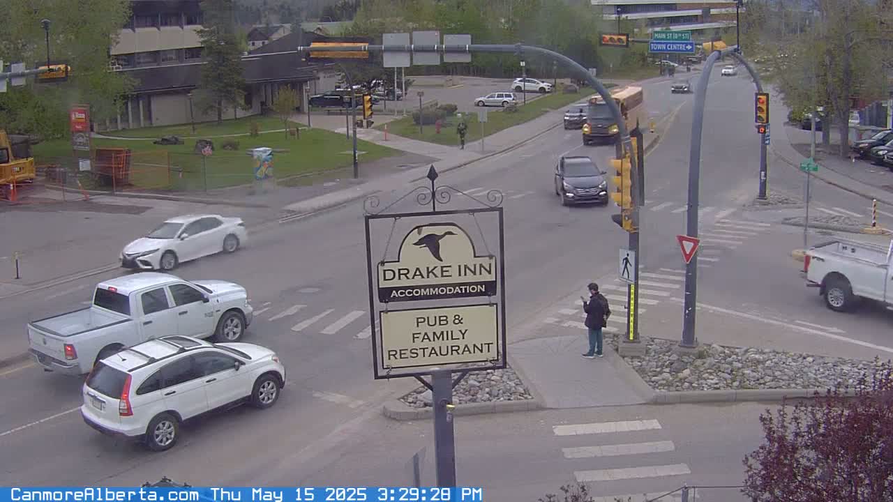 Canmore City Railway Avenue  Live Cam -  Canmore, Alberta's Rockies, Alberta, Canada