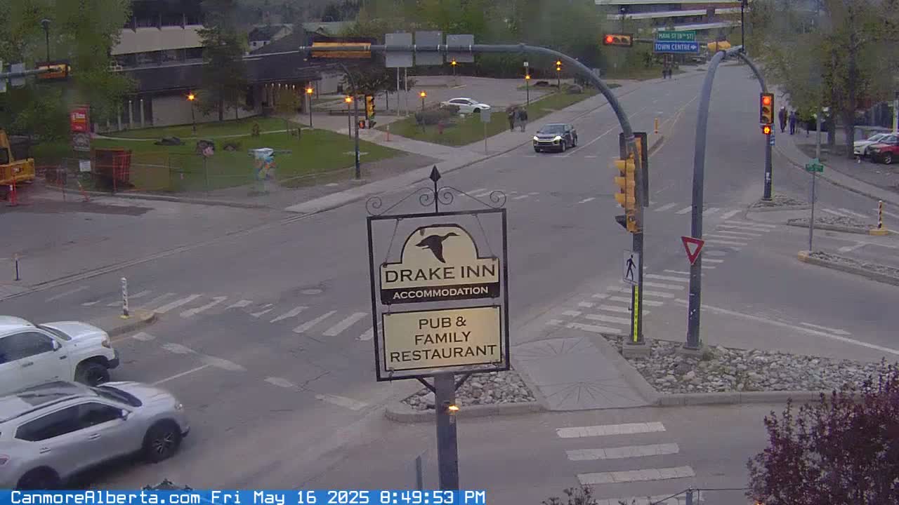 Canmore City Railway Avenue  Live Cam -  Canmore, Alberta's Rockies, Alberta, Canada