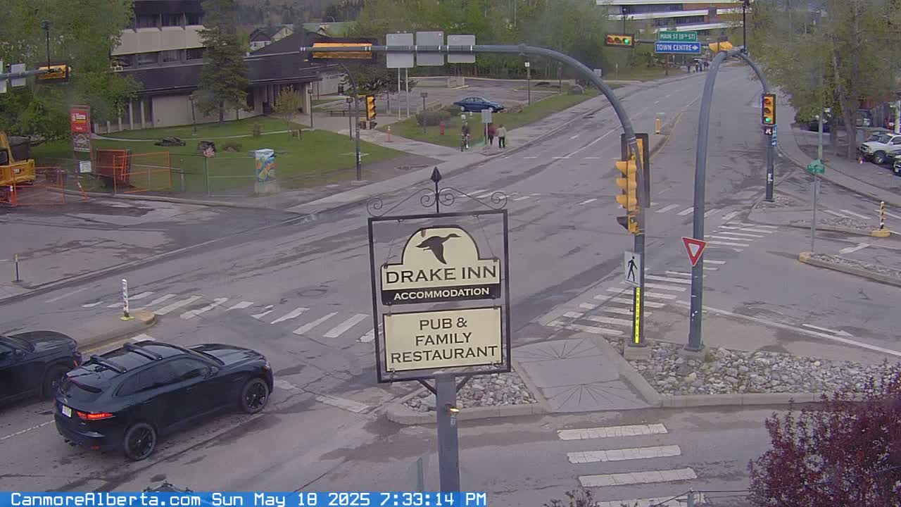 Canmore City Railway Avenue  Live Cam -  Canmore, Alberta's Rockies, Alberta, Canada