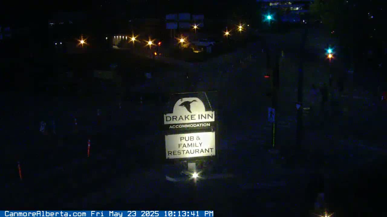 Canmore City Railway Avenue  Live Cam -  Canmore, Alberta's Rockies, Alberta, Canada