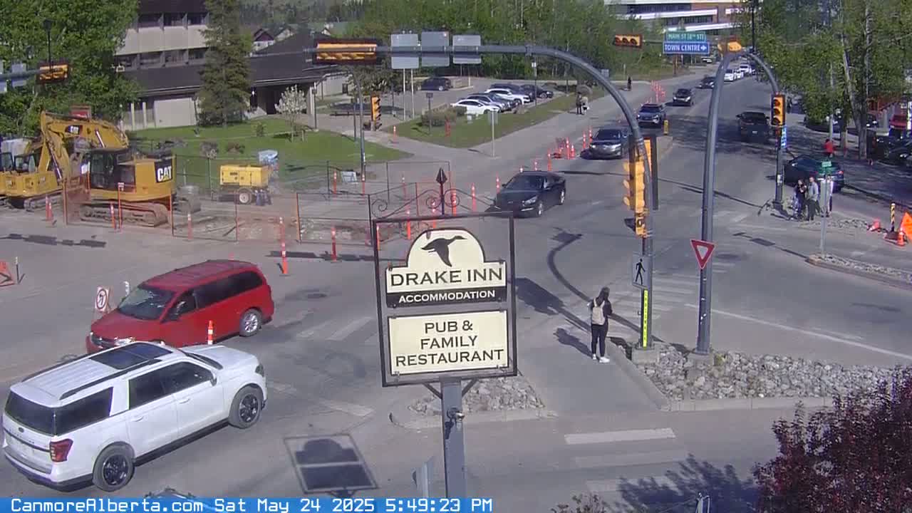 Canmore City Railway Avenue  Live Cam -  Canmore, Alberta's Rockies, Alberta, Canada