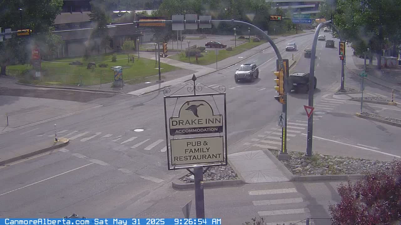Canmore City Railway Avenue  Live Cam -  Canmore, Alberta's Rockies, Alberta, Canada