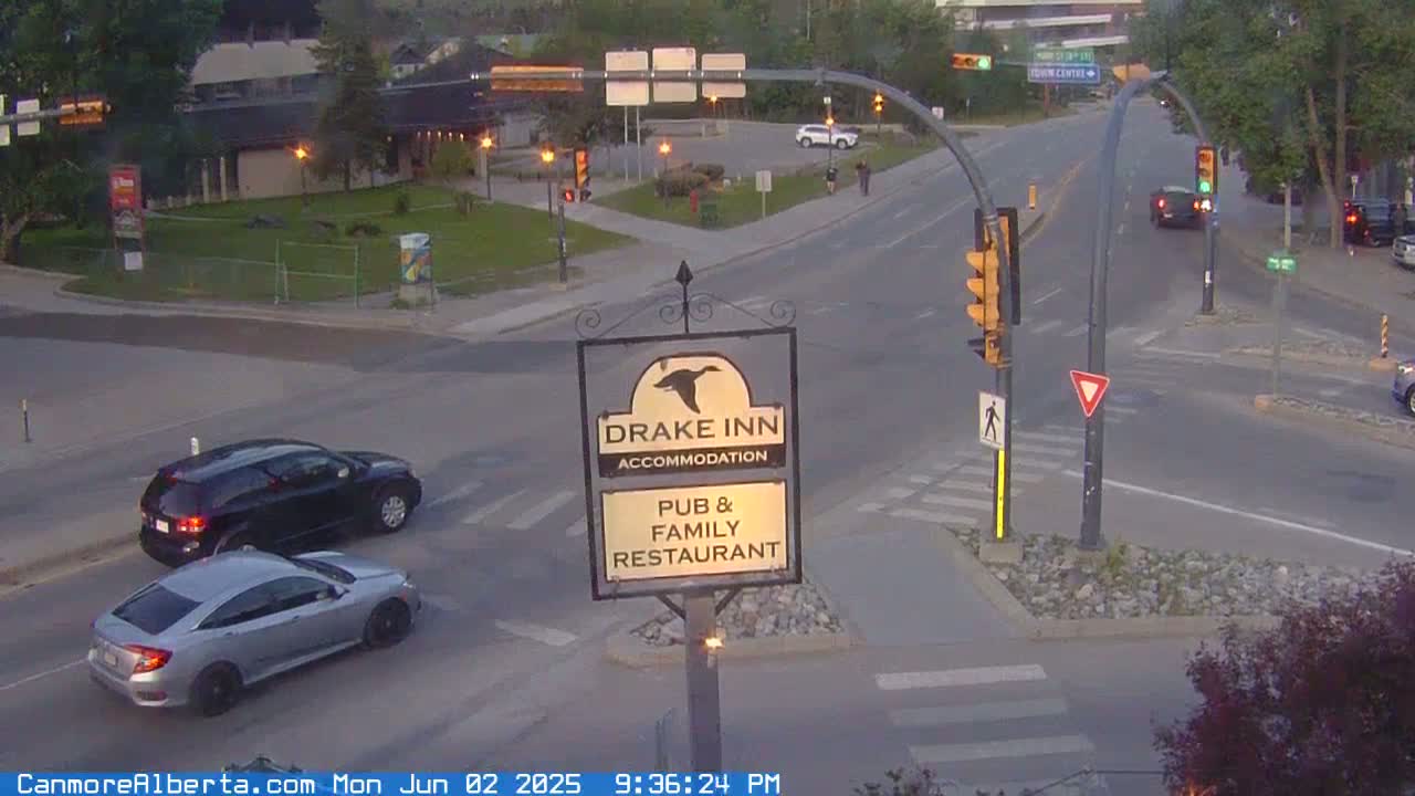 Canmore City Railway Avenue  Live Cam -  Canmore, Alberta's Rockies, Alberta, Canada
