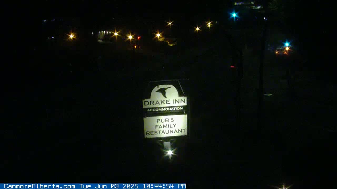 Canmore City Railway Avenue  Live Cam -  Canmore, Alberta's Rockies, Alberta, Canada