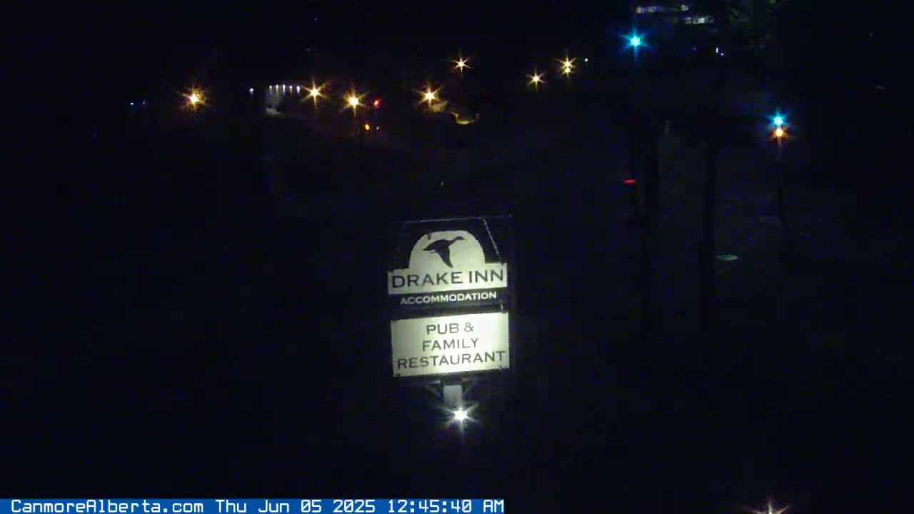 Canmore City Railway Avenue  Live Cam -  Canmore, Alberta's Rockies, Alberta, Canada