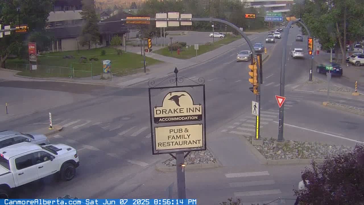 Canmore City Railway Avenue  Live Cam -  Canmore, Alberta's Rockies, Alberta, Canada