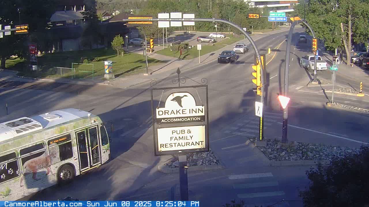 Canmore City Railway Avenue  Live Cam -  Canmore, Alberta's Rockies, Alberta, Canada