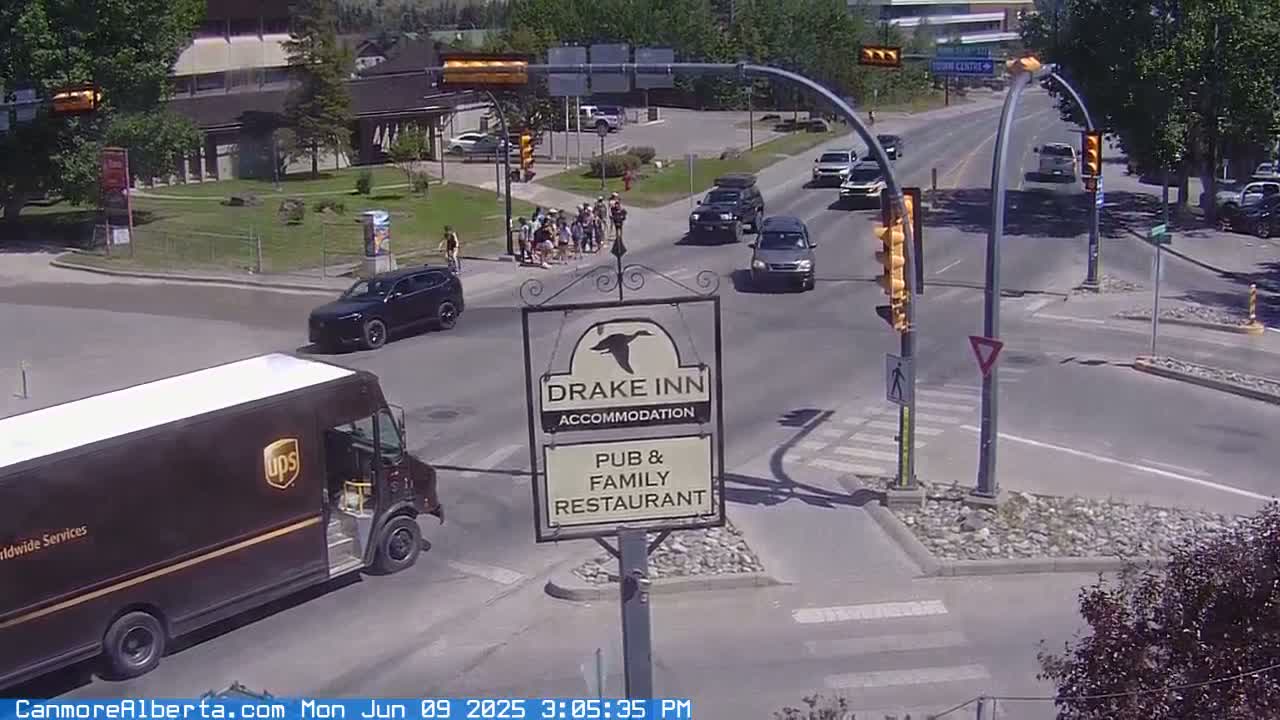 Canmore City Railway Avenue  Live Cam -  Canmore, Alberta's Rockies, Alberta, Canada