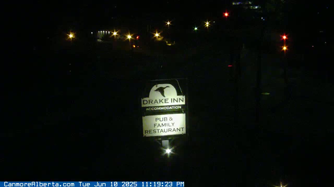 Canmore City Railway Avenue  Live Cam -  Canmore, Alberta's Rockies, Alberta, Canada