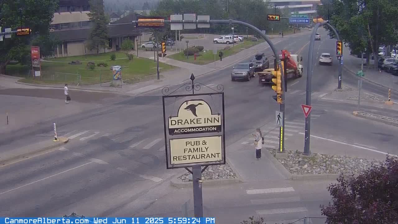 Canmore City Railway Avenue  Live Cam -  Canmore, Alberta's Rockies, Alberta, Canada