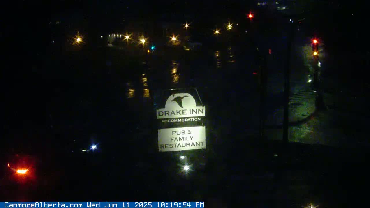 Canmore City Railway Avenue  Live Cam -  Canmore, Alberta's Rockies, Alberta, Canada