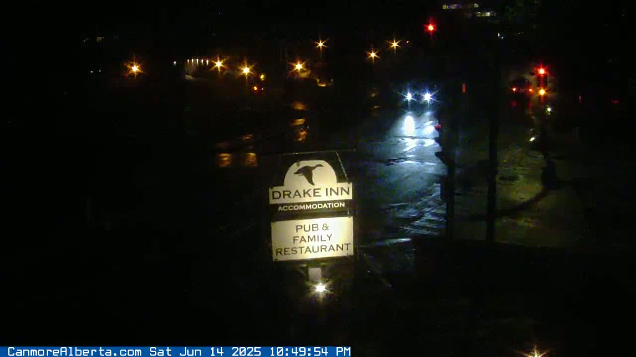 Canmore City Railway Avenue  Live Cam -  Canmore, Alberta's Rockies, Alberta, Canada