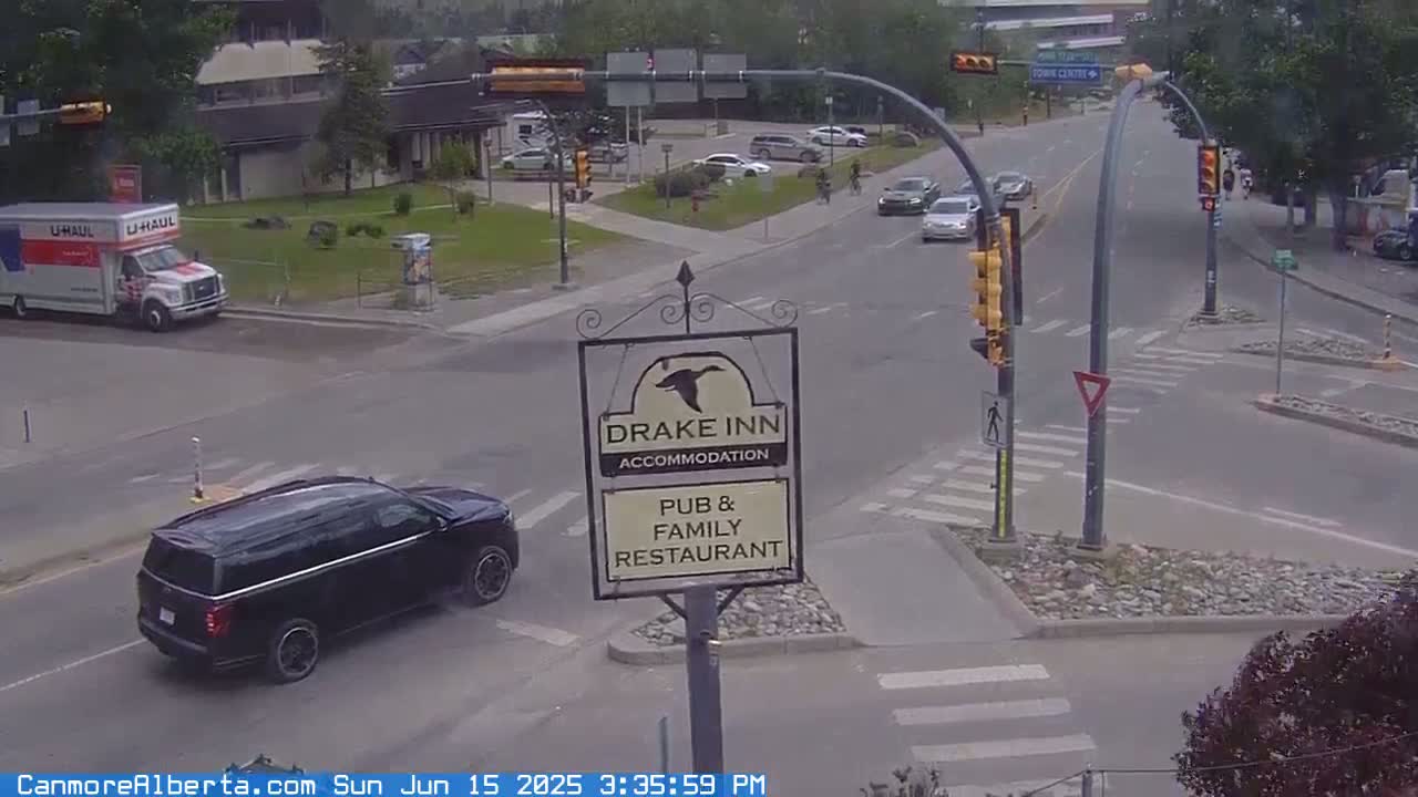 Canmore City Railway Avenue  Live Cam -  Canmore, Alberta's Rockies, Alberta, Canada