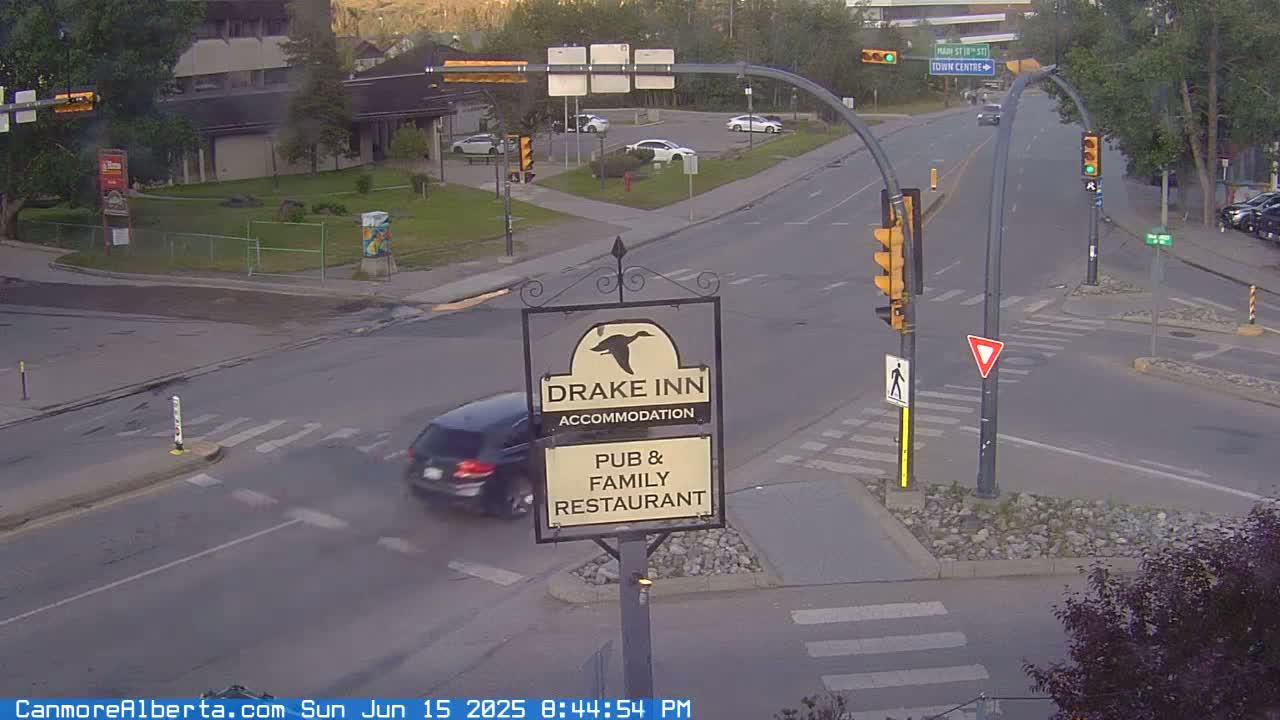 Canmore City Railway Avenue  Live Cam -  Canmore, Alberta's Rockies, Alberta, Canada