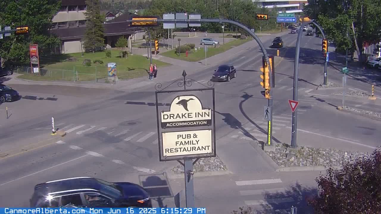 Canmore City Railway Avenue  Live Cam -  Canmore, Alberta's Rockies, Alberta, Canada