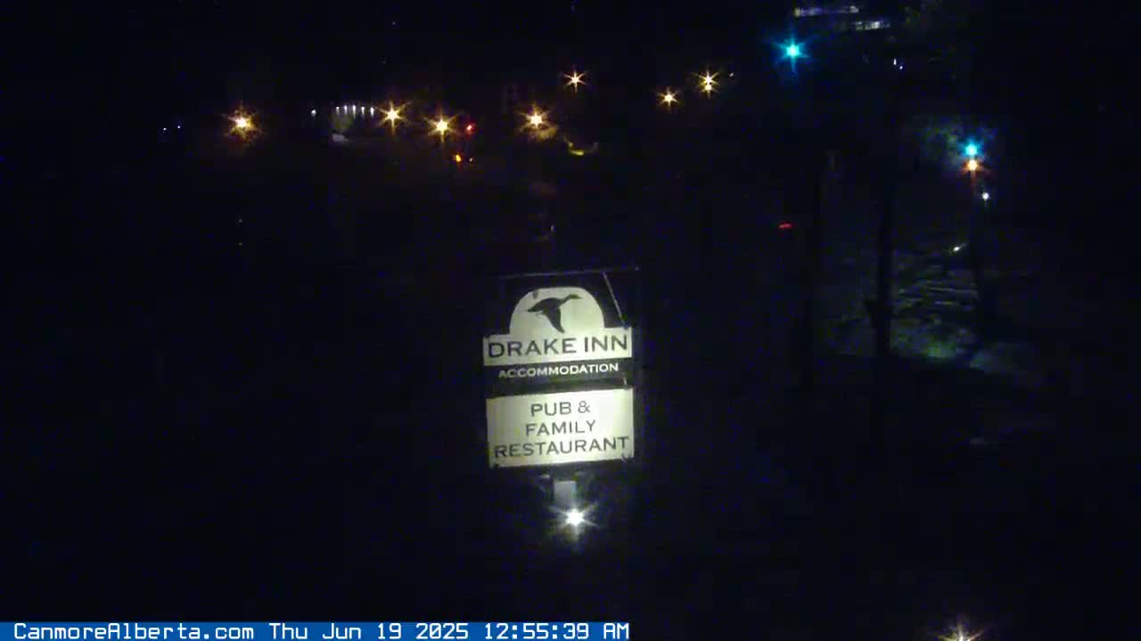 Canmore City Railway Avenue  Live Cam -  Canmore, Alberta's Rockies, Alberta, Canada
