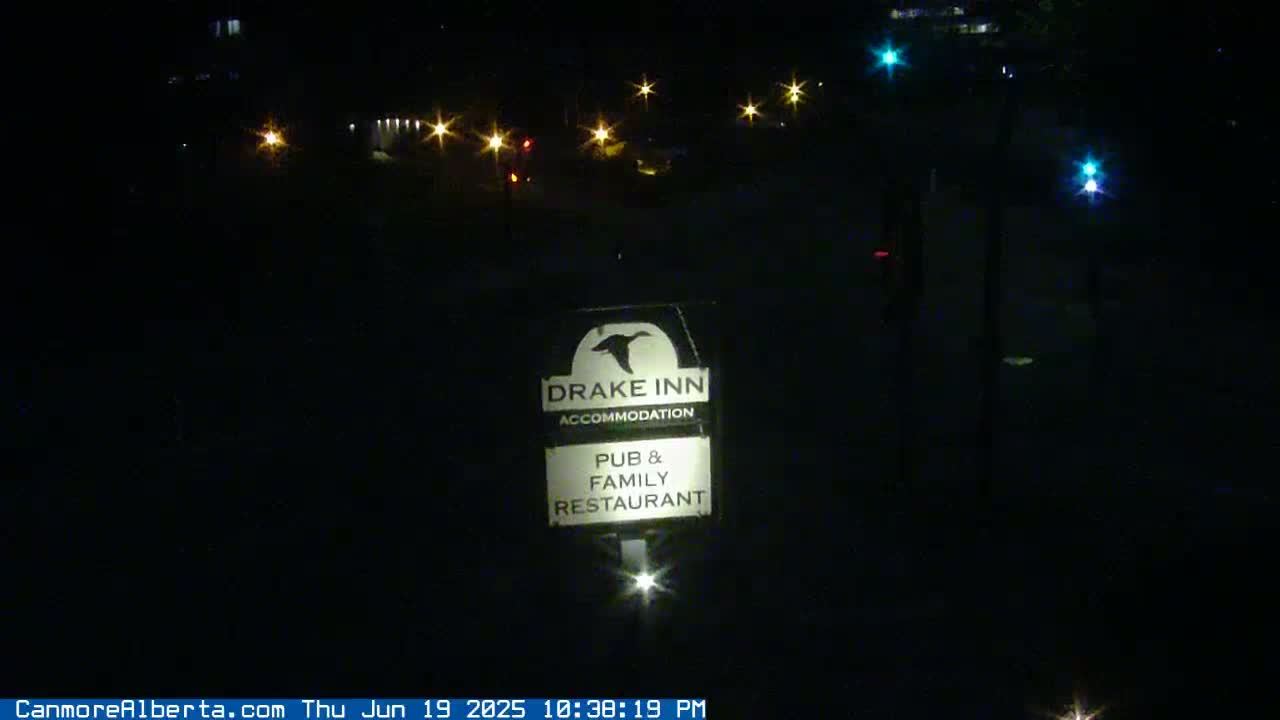Canmore City Railway Avenue  Live Cam -  Canmore, Alberta's Rockies, Alberta, Canada