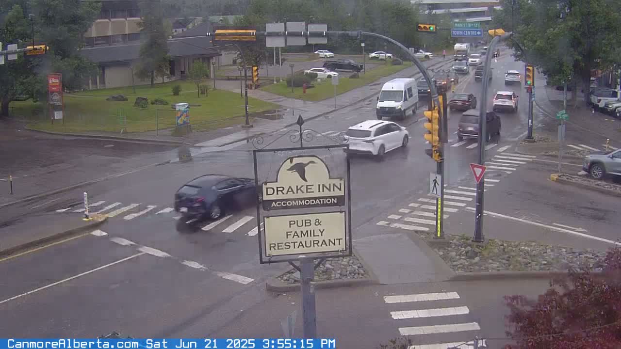 Canmore City Railway Avenue  Live Cam -  Canmore, Alberta's Rockies, Alberta, Canada