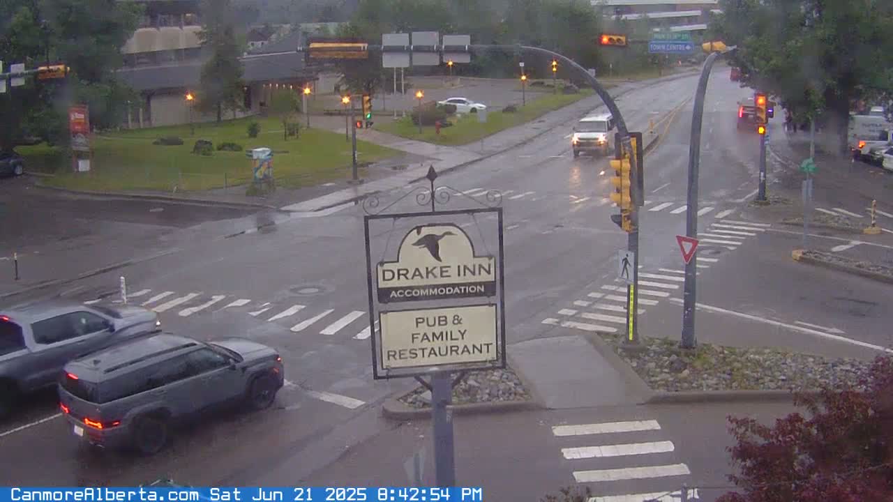 Canmore City Railway Avenue  Live Cam -  Canmore, Alberta's Rockies, Alberta, Canada