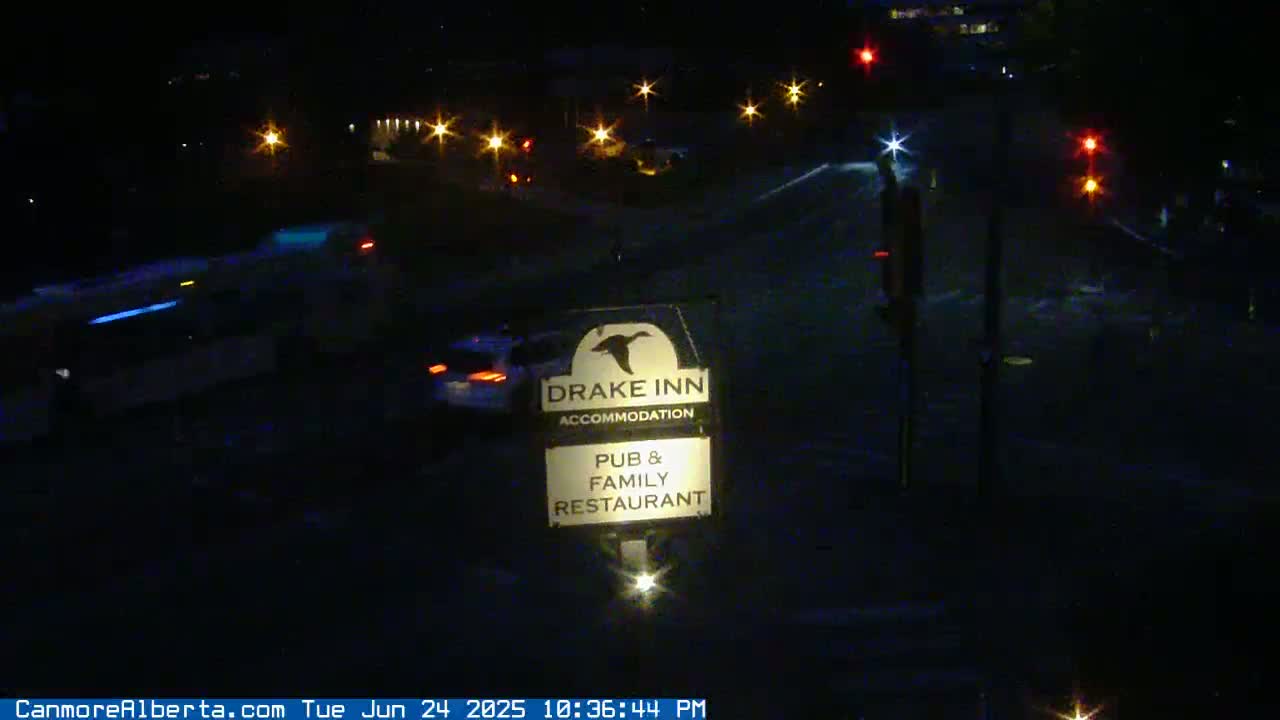Canmore City Railway Avenue  Live Cam -  Canmore, Alberta's Rockies, Alberta, Canada