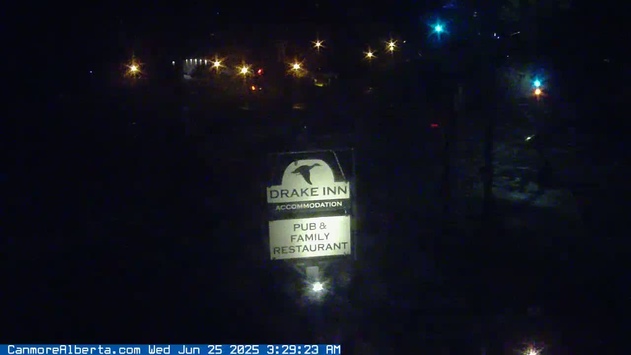 Canmore City Railway Avenue  Live Cam -  Canmore, Alberta's Rockies, Alberta, Canada