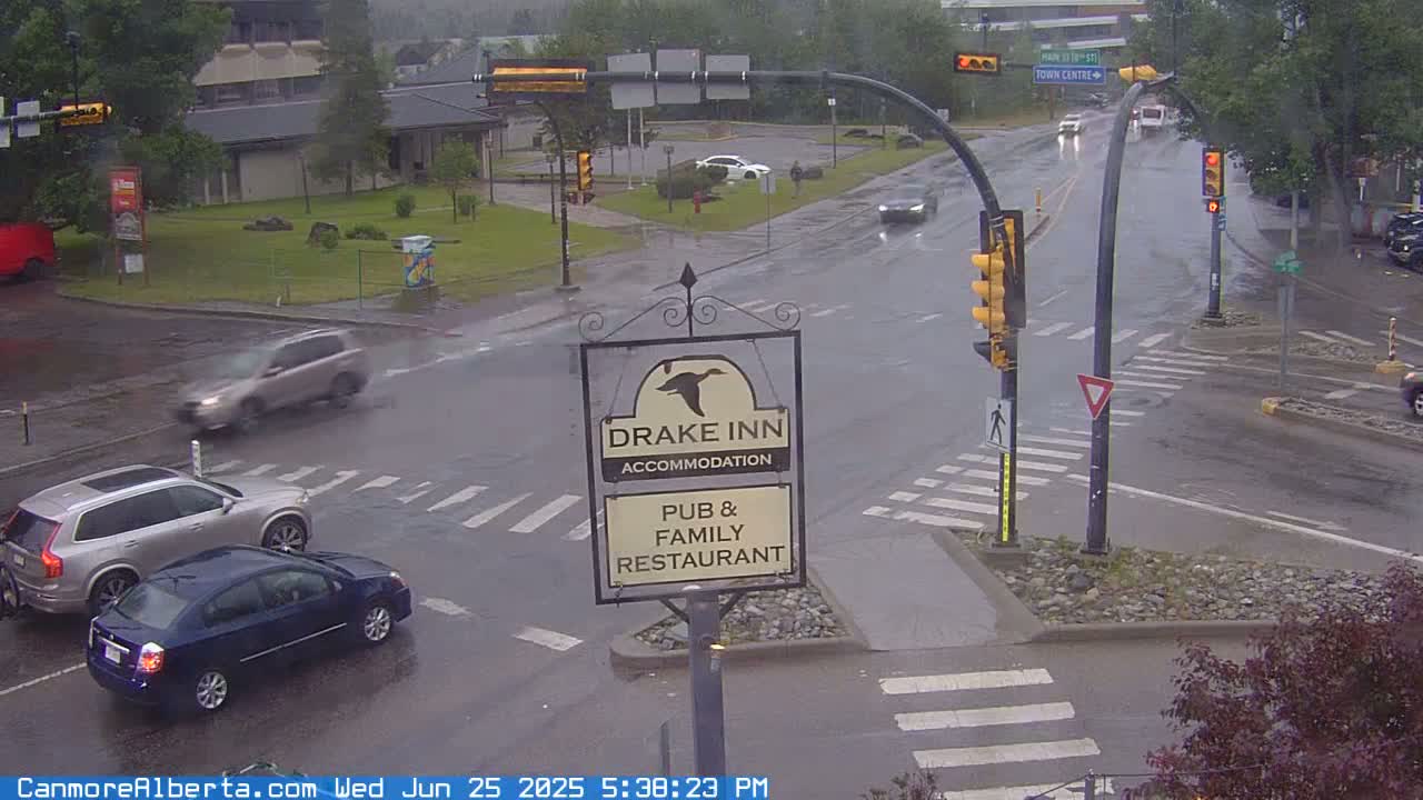 Canmore City Railway Avenue  Live Cam -  Canmore, Alberta's Rockies, Alberta, Canada