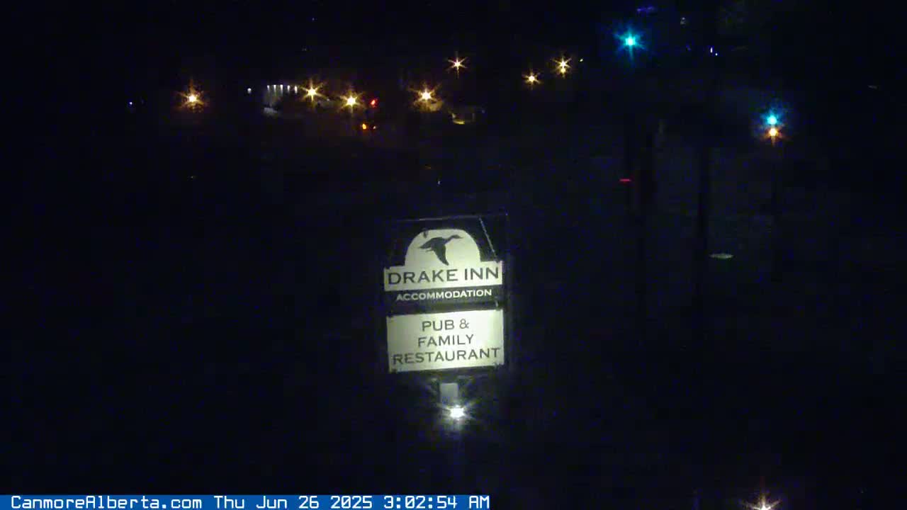 Canmore City Railway Avenue  Live Cam -  Canmore, Alberta's Rockies, Alberta, Canada