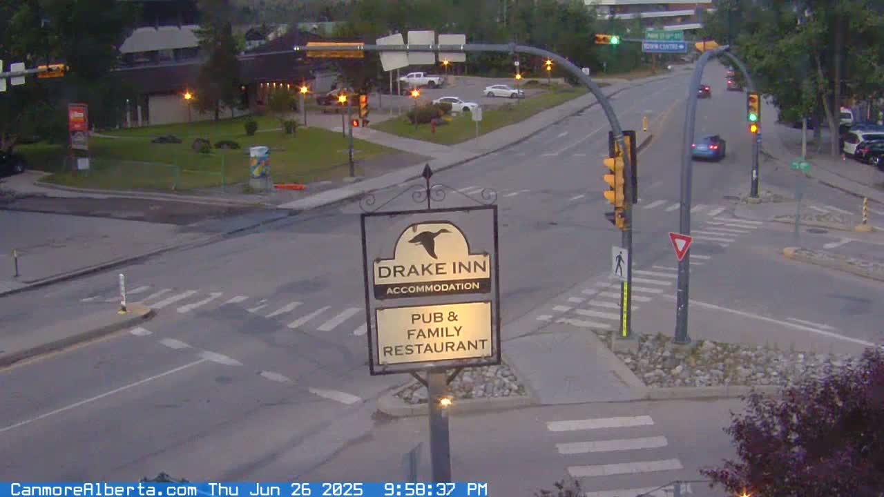 Canmore City Railway Avenue  Live Cam -  Canmore, Alberta's Rockies, Alberta, Canada