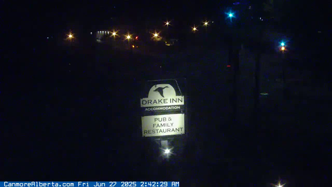 Canmore City Railway Avenue  Live Cam -  Canmore, Alberta's Rockies, Alberta, Canada
