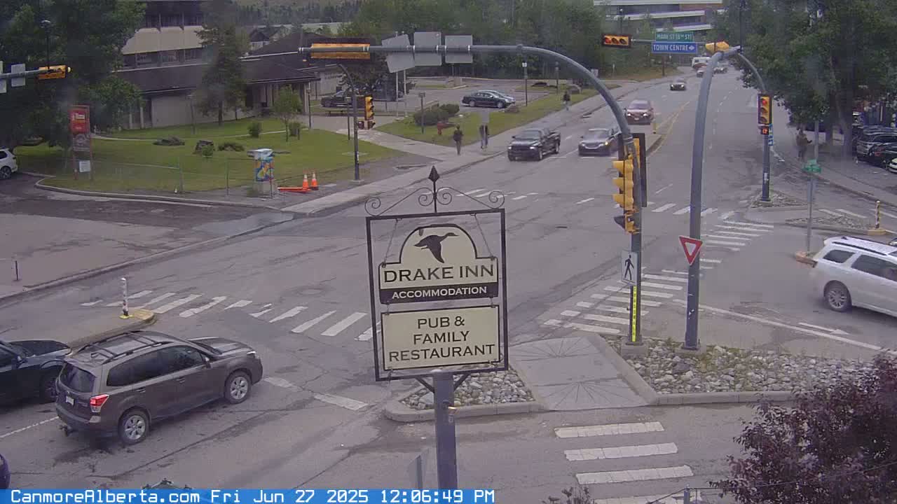 Canmore City Railway Avenue  Live Cam -  Canmore, Alberta's Rockies, Alberta, Canada