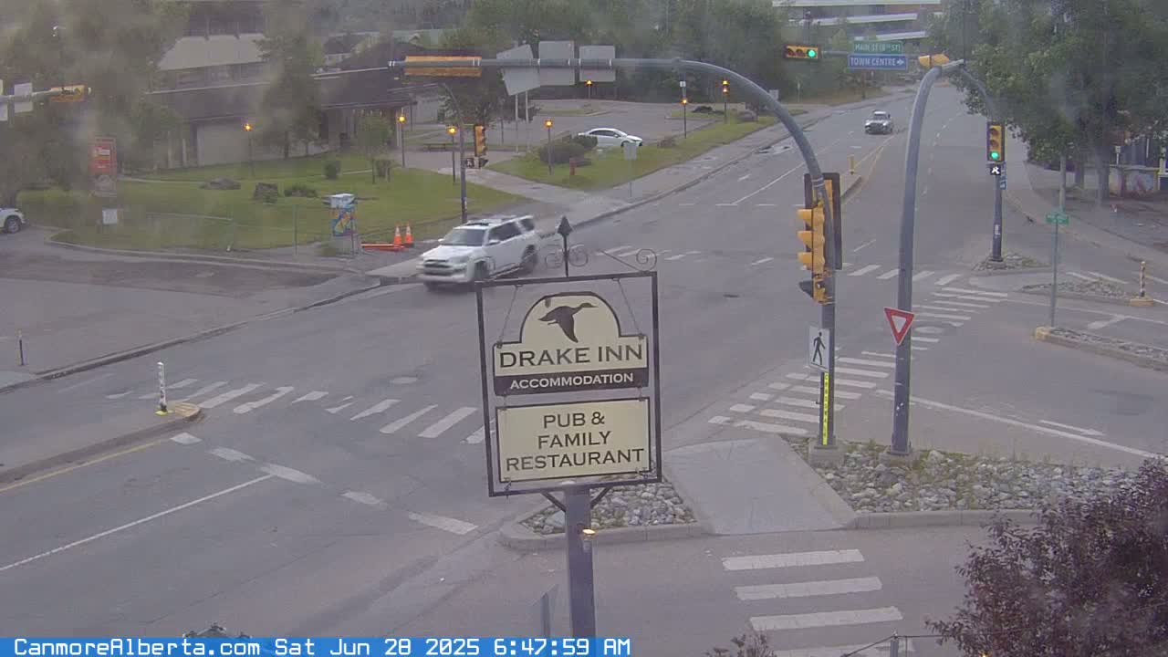 Canmore City Railway Avenue  Live Cam -  Canmore, Alberta's Rockies, Alberta, Canada