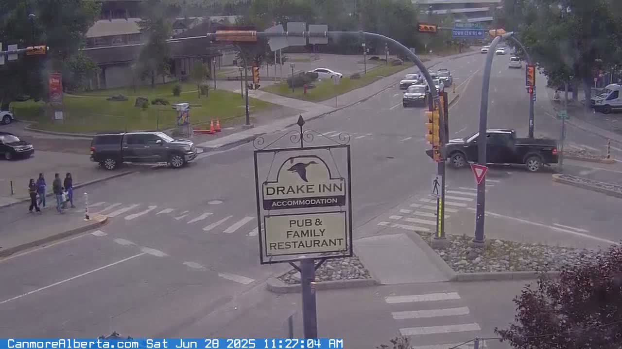 Canmore City Railway Avenue  Live Cam -  Canmore, Alberta's Rockies, Alberta, Canada