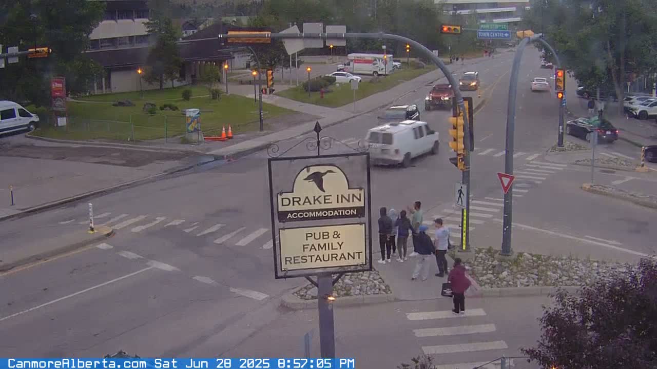 Canmore City Railway Avenue  Live Cam -  Canmore, Alberta's Rockies, Alberta, Canada