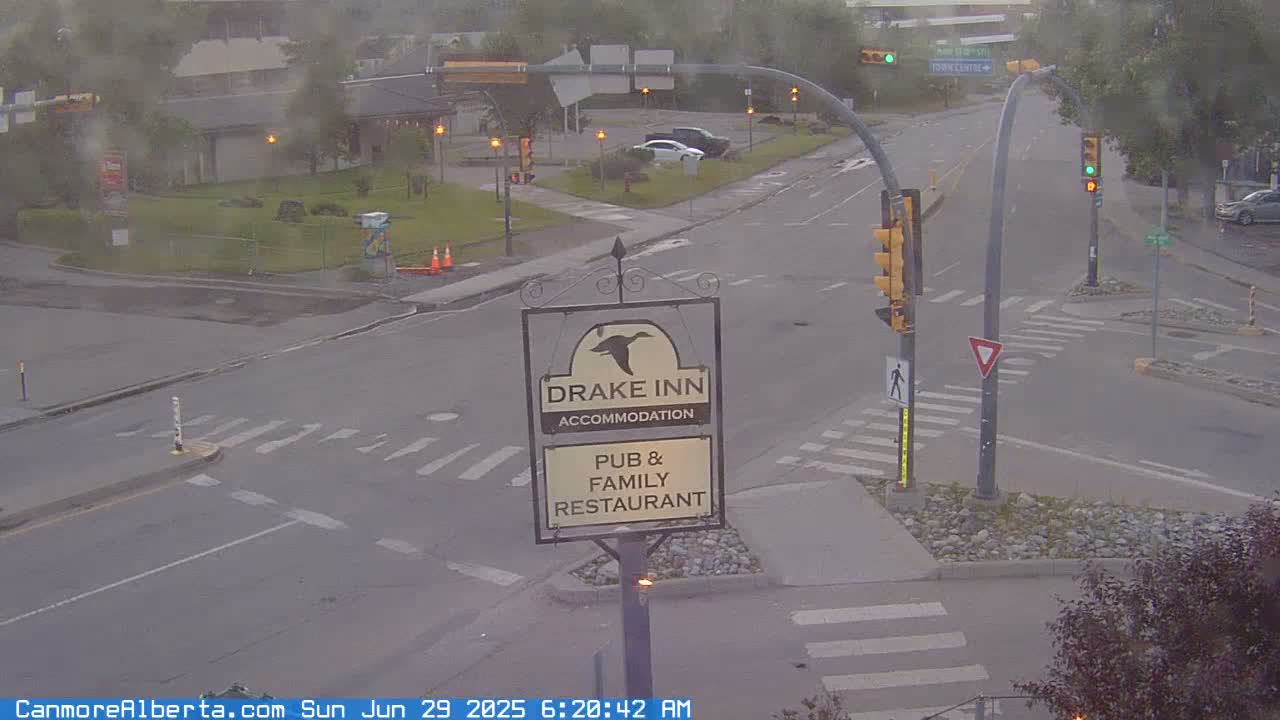 Canmore City Railway Avenue  Live Cam -  Canmore, Alberta's Rockies, Alberta, Canada