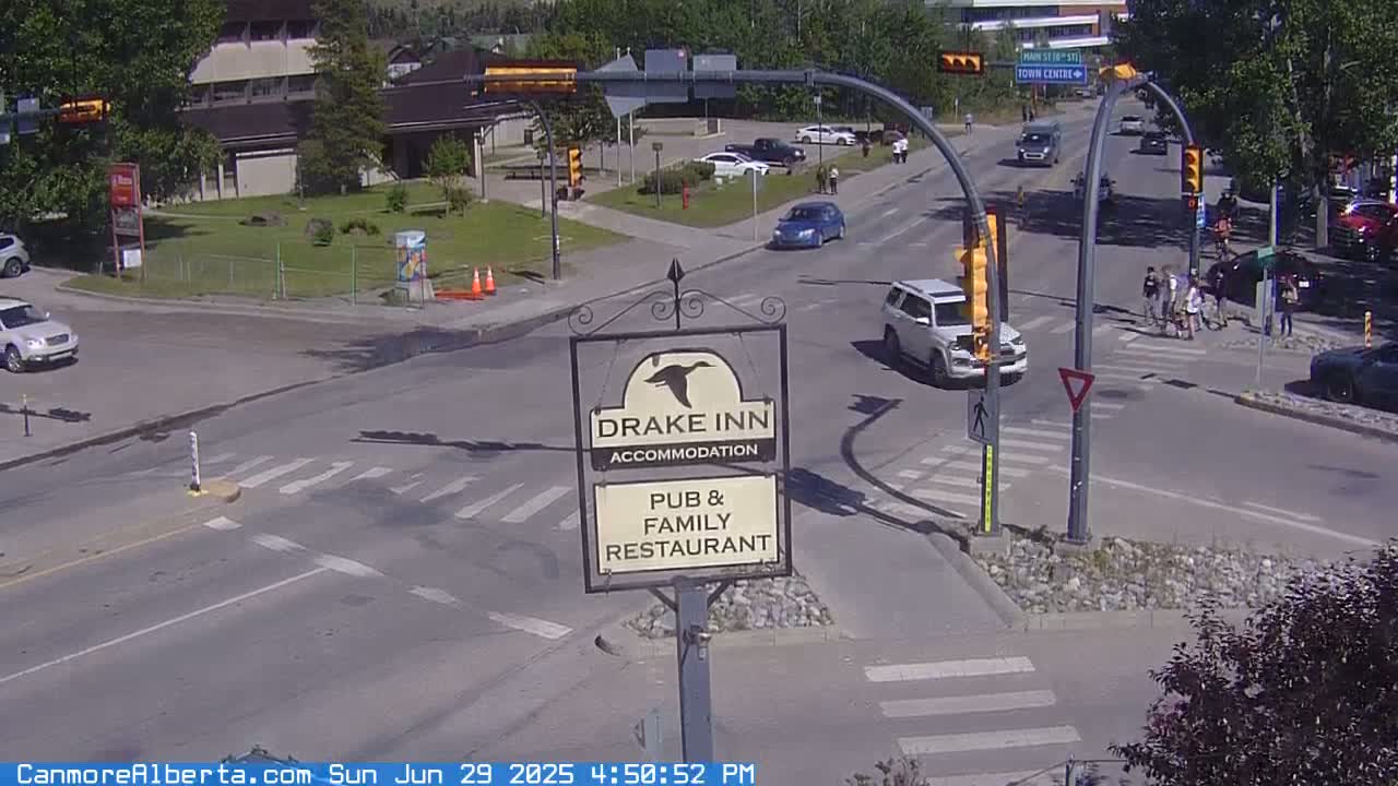 Canmore City Railway Avenue  Live Cam -  Canmore, Alberta's Rockies, Alberta, Canada