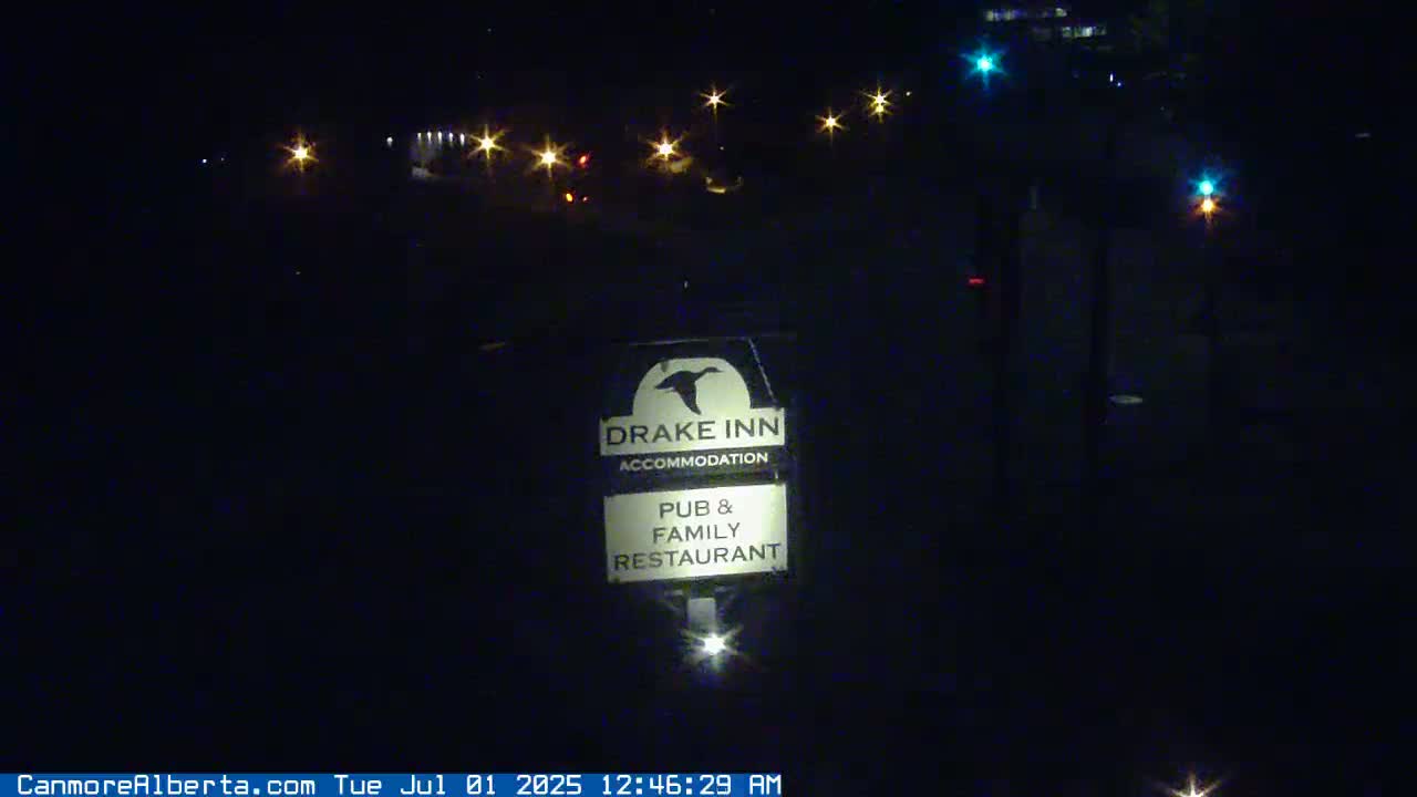 Canmore City Railway Avenue  Live Cam -  Canmore, Alberta's Rockies, Alberta, Canada