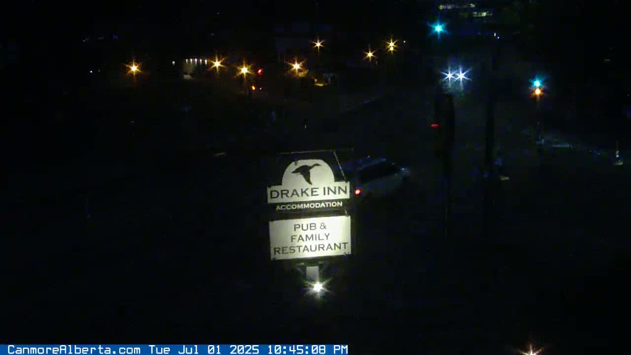 Canmore City Railway Avenue  Live Cam -  Canmore, Alberta's Rockies, Alberta, Canada