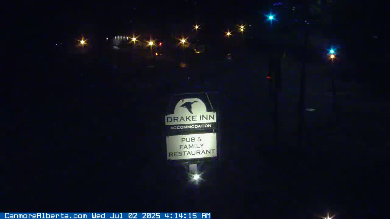 Canmore City Railway Avenue  Live Cam -  Canmore, Alberta's Rockies, Alberta, Canada