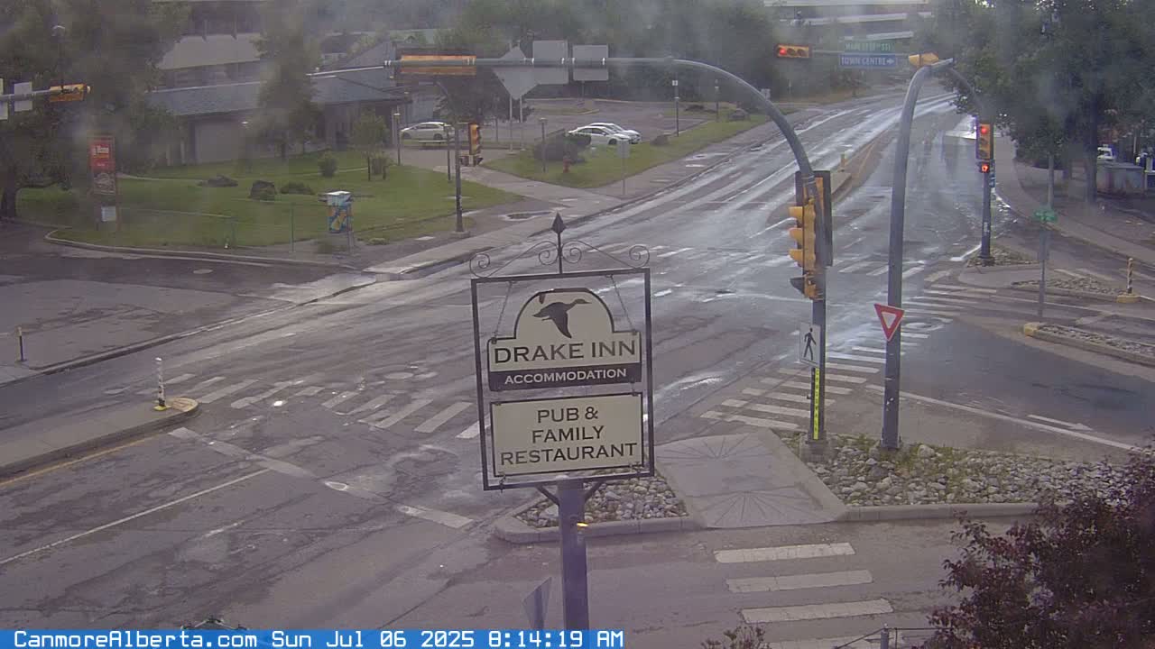 Canmore City Railway Avenue  Live Cam -  Canmore, Alberta's Rockies, Alberta, Canada