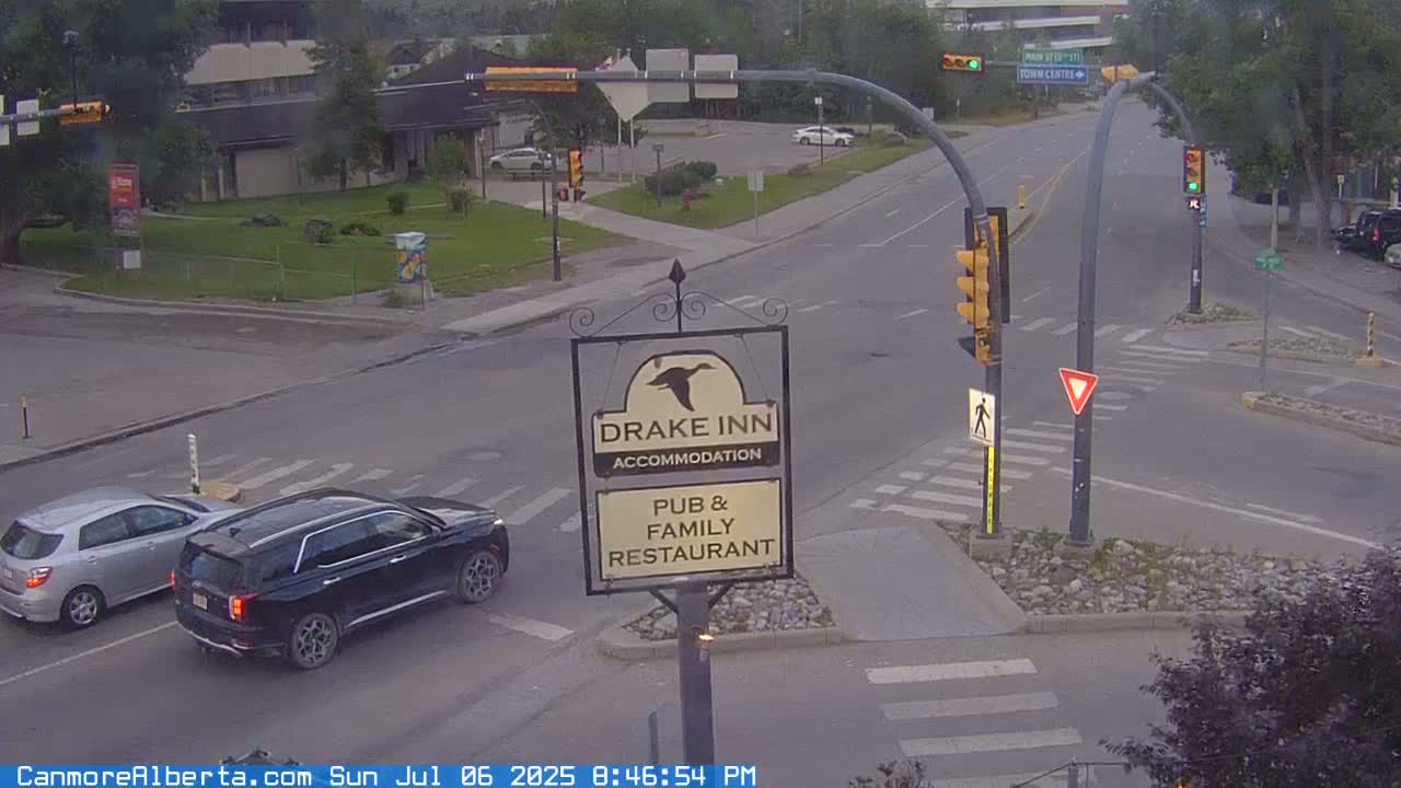Canmore City Railway Avenue  Live Cam -  Canmore, Alberta's Rockies, Alberta, Canada