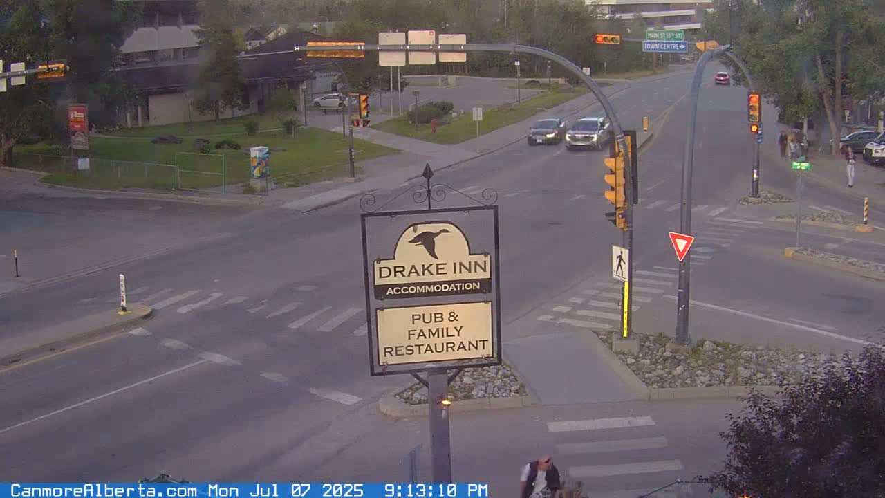 Canmore City Railway Avenue  Live Cam -  Canmore, Alberta's Rockies, Alberta, Canada